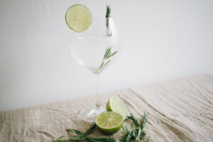 Copa de Balon gin glas van Dartington Crystal met gin-tonic